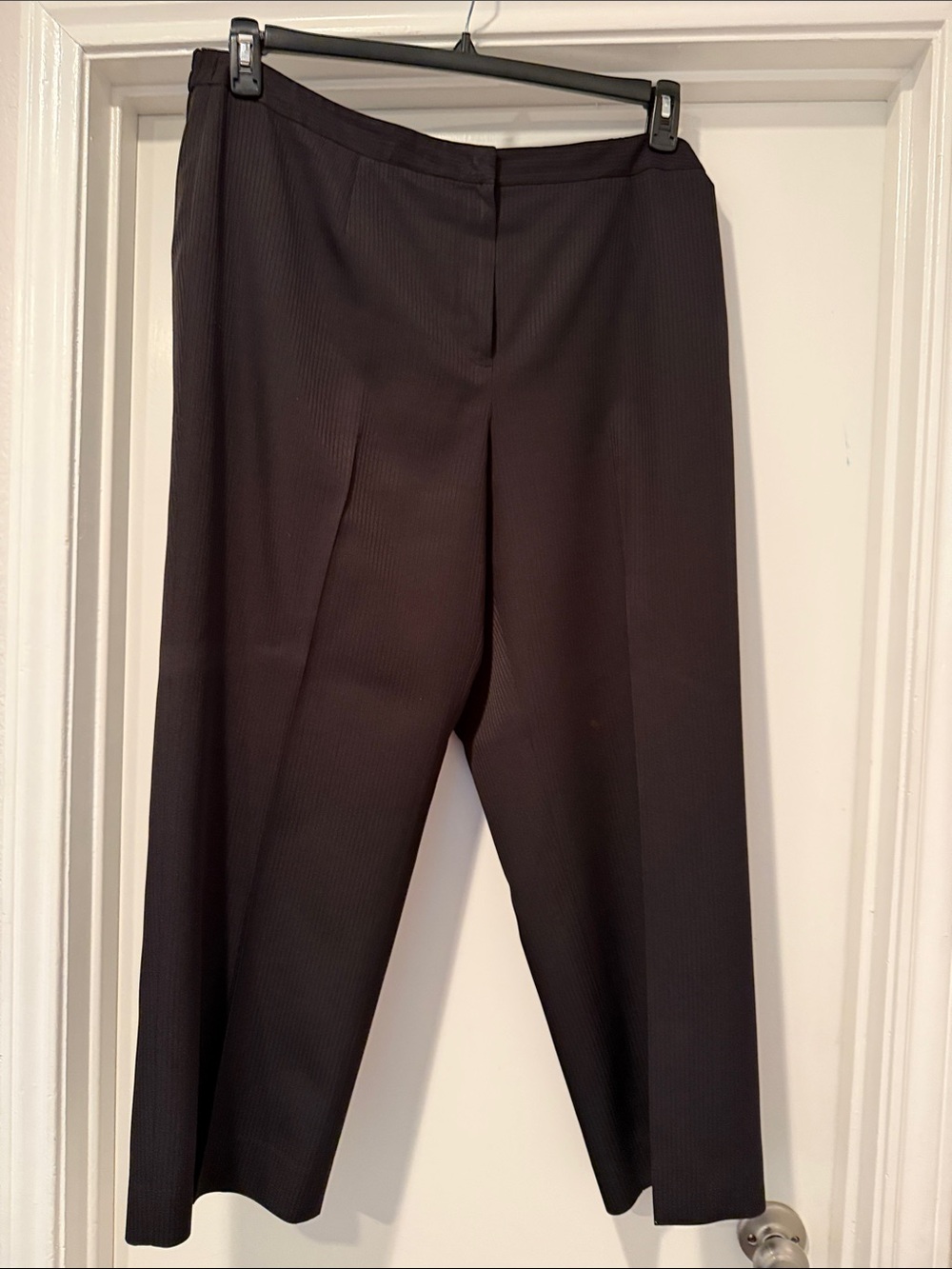 Evan Picone Black Wide-Leg Dress Pants